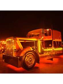 2pcs Mini LED Marker Light Truck Side Warnning Lights Round Signal Lamp For Trailer Boat Tractor Yellow Red Blue Green White - White - View 6