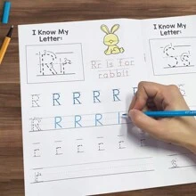 Lachilly Alphabet 0-9 Tracing Book - 36PCS Montessori Writing Practice Workbook For Kids 3-5, Homeschool Learning Activities + Teacher Classroom Supplies, Learning Materials For Kindergarten