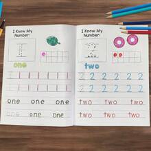 Lachilly Alphabet 0-9 Tracing Book - 36PCS Montessori Writing Practice Workbook For Kids 3-5, Homeschool Learning Activities + Teacher Classroom Supplies, Learning Materials For Kindergarten