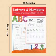 Lachilly Alphabet 0-9 Tracing Book - 36PCS Montessori Writing Practice Workbook For Kids 3-5, Homeschool Learning Activities + Teacher Classroom Supplies, Learning Materials For Kindergarten