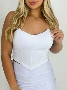 Women Tank Tops & Camis - 白色 - 查看 1