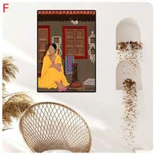 1PC Women Culture  Wall Art Canvas Painting Nordic Posters And Prints Wall Pictures For Living Room Decor  Frameless - Baby Pink - View 41