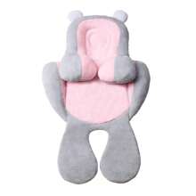 KAKIBLIN 2 In 1 Pink Baby Car Seat Insert Newborn Head And Body Support Pillow Toddler Stroller Cushion For Baby