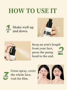 Amortals Matte Setting Spray 100ml，控油，幫助定妝，樣品尺寸，具有滋潤和長效效果 - 白色 - 查看 6