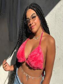 Fashionable & Sexy Butterfly Shaped Rhinestone Pendant Single Row Waist Chain/Belly Chain For Women - Butterfly Pendant-silver - View 4