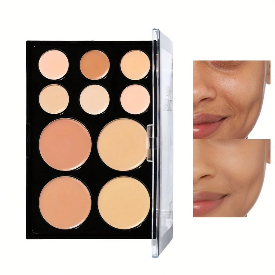 Corrector De 10 Colores Maquillaje Profesional Paleta Ojeras