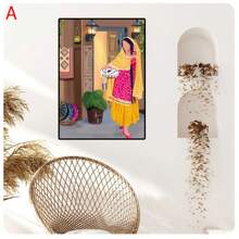 1PC Women Culture  Wall Art Canvas Painting Nordic Posters And Prints Wall Pictures For Living Room Decor  Frameless - Baby Pink - View 22