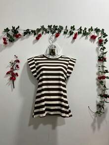 Women Tops - 棕色 - 查看 1