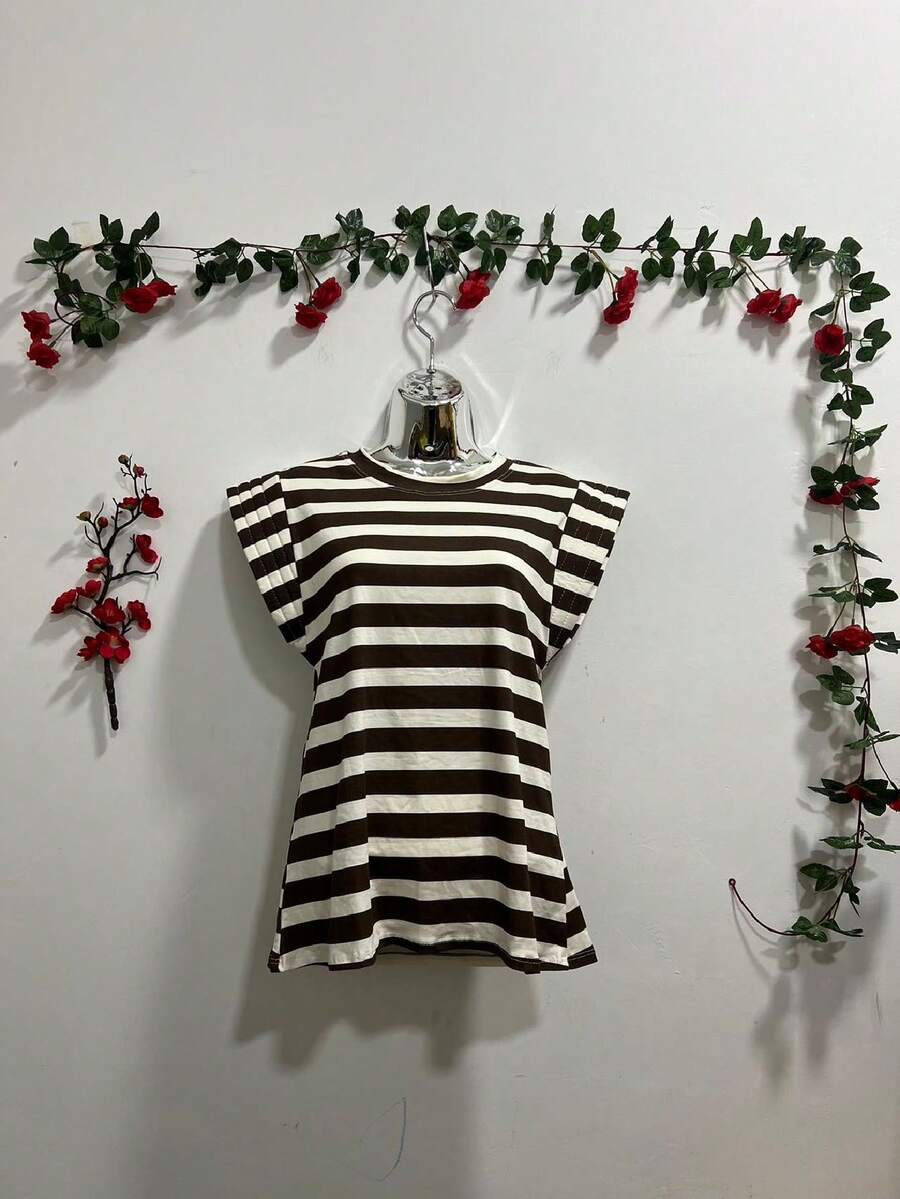 Women Tops - 棕色 - 查看 1