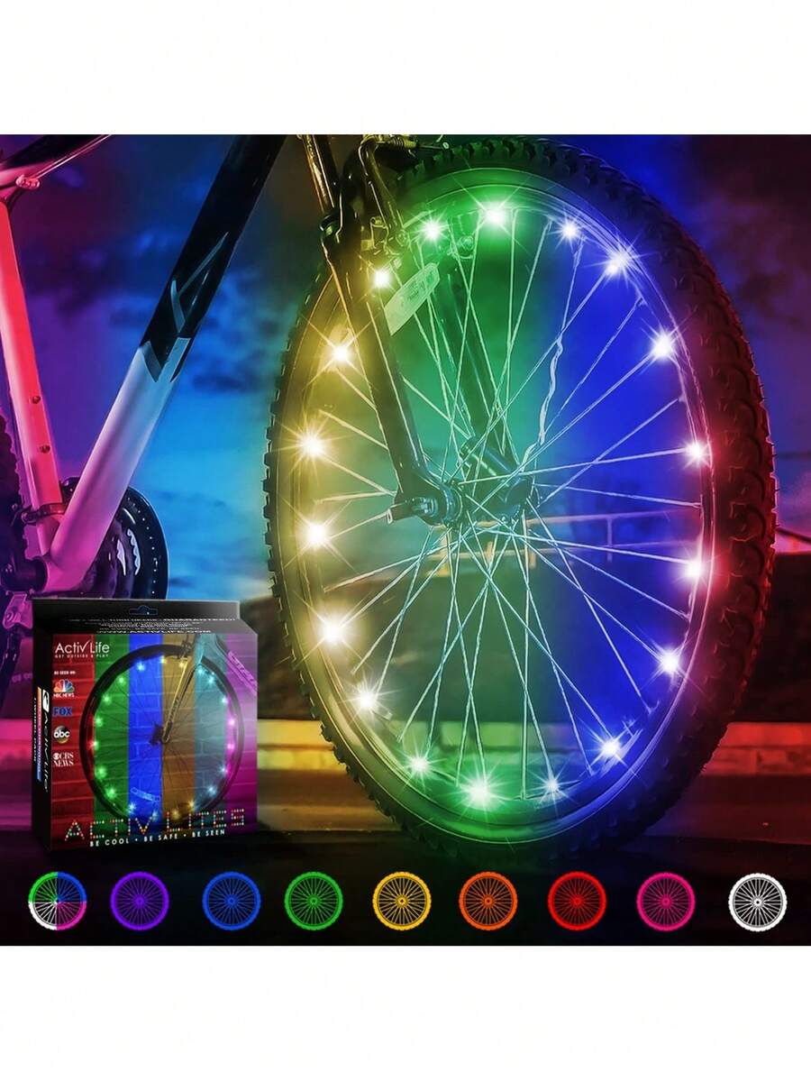 Activ Life Bike Wheel Lights (1 Tire, ColorChanging) Top Easter Basket