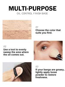 1入淺棕色持久控油啞光定妝散粉（附絨布粉撲） - 棕色 - 查看 9