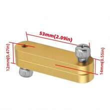 木工專用矩形，綜合直角尺，尺規定位塊，調節定位限制，用於木工測量工具的刻線量規 - 定位塊+尺子 - 查看 5