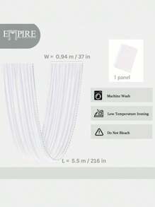 216" Long Sheer Window Curtain Valance/Scarf Great Value 25 Colors - Lime Green - View 2