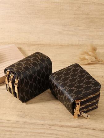 Business Card Holder Wallet Women Men Gray Bank ID Credit Card Holder 25 Bits Card Wallet PU Protects Case Coin Anti-Theft Slim Lightweight Portable Cash ID Card Credit Card Coin Pocket Short Wallet Small Pouch Small Pocket Wallet Female Lady Girls Women Teenagers For College Student School Student Men Male Hight Quality Leather For Women Wallet Purse Wallet