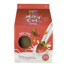 Fancy Pets Casa de Cartón con Rascador para Gato Fresas - Rosa Pálido - Ver 5