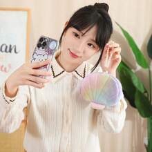 1 pieza de colgante de peluche de cerdo colgado de una concha marina - Multicolor - Ver 6