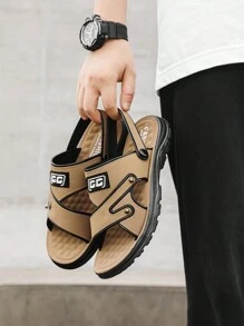 Men Plus Size Unisex Flat Casual Sandals Non-Slip Outdoor Beach Buckle Slippers Fashionable And Comfortable Japanese-Style PVC Shoes