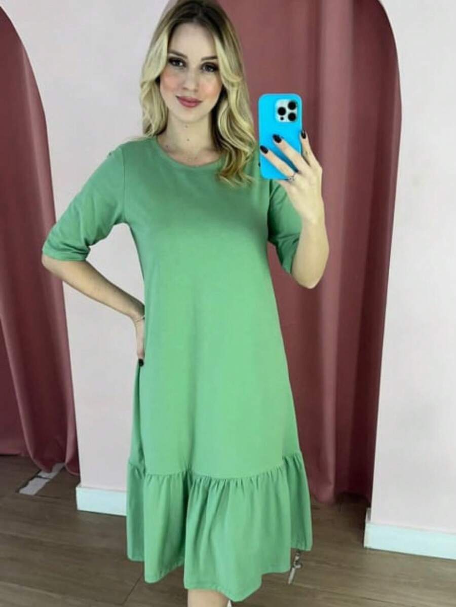 Women Dresses - 薄荷綠 - 查看 1