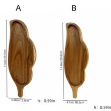 1 khay gỗ keo, khay khai vị, khay tráng miệng, khay trái cây, khay kẹo, khay sushi, khay ăn nhẹ, khay trang trí, khay gỗ đa năng. Thích hợp cho việc họp mặt gia đình, đồ dùng nhà bếp, khay trang trí, khay chính. Khay thiết kế hình chiếc lá cổ điển và đẹp mắt là món quà tuyệt vời cho các lễ hội, đám cưới, quà tặng cô dâu, lễ kỷ niệm, tiệc tân gia, sinh nhật. - Màu vàng - Xem 8