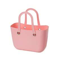 1Pc Plastic Material Bathroom Waterproof Storage Basket, Wash Basket, Household Portable Storage Tool - Burnt Orange - View 6