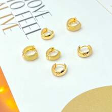 Women Hoop Earrings - Vàng - Xem 4