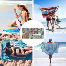 Gepersonaliseerde fotocollage strandhanddoek, aangepaste handdoek - fotohanddoek - fotocollagehanddoek - aangepaste strandhanddoek, familievakantie strandhanddoek - Veel kleurig - Bekijken 3