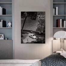 1入組黑白和多彩的世界黑白油畫印刷海報，復古汽車油畫現代藝術抽象人物海報，適用於臥室客廳走廊的理想禮物牆藝術品，無畫框 - 彩色 - 查看 19