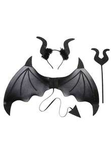 派對服裝主題派對服裝 惡魔翼3件套裝 - 多色 - 查看 5