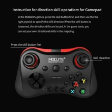 Controlador de juego Mocute 056 para Android/VR, control remoto PUGB L1 R1 joystick móvil para teléfono celular, PC y Smart TV Box - Negro - Ver 2