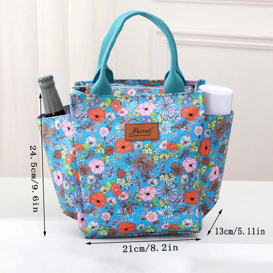Oxford Cloth Insulated Lunch Box Bag, Large Capacity Fashionable