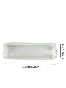 Hộp đựng bút dung lượng lớn trong suốt và tối giản, phong cách Nhật Bản và Hàn Quốc, 1 chiếc - Nhiều màu - Xem 3