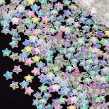 93PCS Mini Acrylic Beads 9mm Heart Charms And 11mm Star Beads For Jewelry Making Bracelets Necklaces Earrings Key Chains Accessories DIY Crafts Valentine Christmas Birthday Gifts - Acrylic Beads Heart Star - View 1