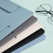 A4 Leather File Folder With Writing Board, PU Clipboard, Office Supply Document Holder,Back To School,School Supplies
