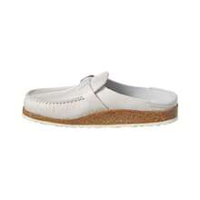 Birkenstock Buckley Narrow Leather Clog - White - View 3