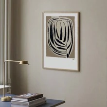 1 幅帆布印刷海报，现代抽象艺术，带有女性、树叶、字母、个性化创意组合，墙壁组合艺术海报，用于客厅、卧室、沙发背景、接待处、走廊的美学墙壁装饰，不含框架，PVC 管包装用于运输，完美的理想礼物，绘画家居装饰，墙壁艺术