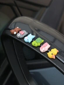 6pcs/Set Car Decor Animal Shaped Mini Ornaments - Multicolor - View 6