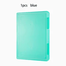 1pc Transparent Multi-Coloured PP Plastic Document Box - A4 Office Supplies Stationery Bill Storage Box - Desktop File Classification Storage Box - Exam Paper Folder With Buckle - Multicolor - View 10