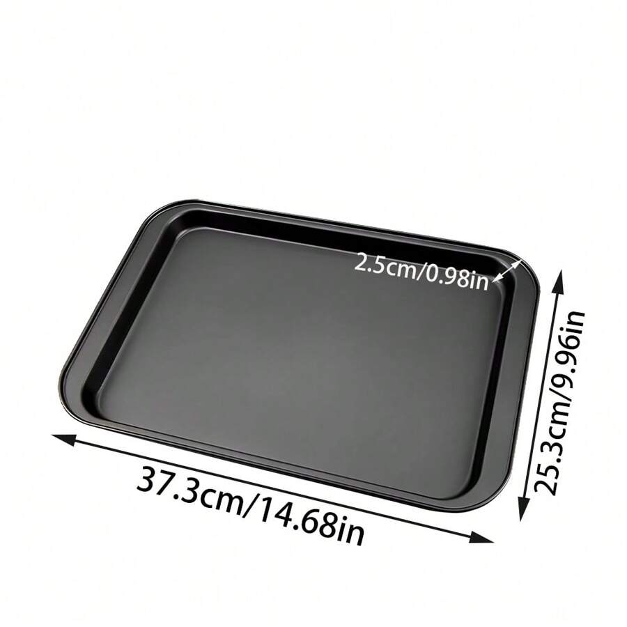 1pc carbon steel mold baking pan round pizza tray rectangular toast