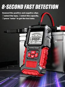 12V 24V Di Động Chuyên Nghiệp Kiểm Tra Pin Ô Tô Cca Kỹ Thuật Số Pin Máy Phân Tích Đo Công Cụ Chẩn Đoán Cho Pin Chì-axit - Màu vàng - Xem 7