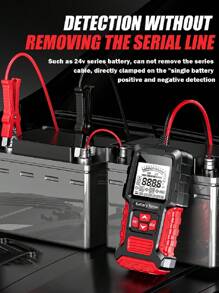 12V 24V Di Động Chuyên Nghiệp Kiểm Tra Pin Ô Tô Cca Kỹ Thuật Số Pin Máy Phân Tích Đo Công Cụ Chẩn Đoán Cho Pin Chì-axit - Màu vàng - Xem 3