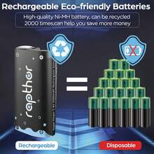 Xbox One Battery Pack 2x2500mAh Rechargeable Battery For Xbox One/Xbox One S/Xbox One X/Xbox Series S/X Wireless Controller - BG001 2 batteries - View 4