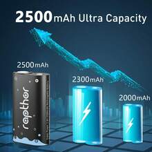 Xbox One Battery Pack 2x2500mAh Rechargeable Battery For Xbox One/Xbox One S/Xbox One X/Xbox Series S/X Wireless Controller - BG001 2 batteries - View 3