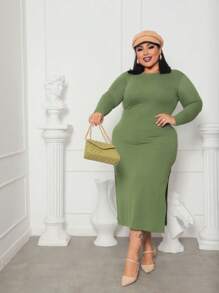 Plus Size Dresses - 綠色 - 查看 1