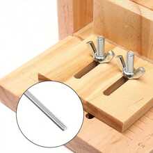 3pcs/Set Of Threaded Rods & Hex Nuts M4, Stainless Steel Fully Threads Studs Rods For Hangers, U-Bolts & Beaded Garden Stake Rods - Silver - View 5