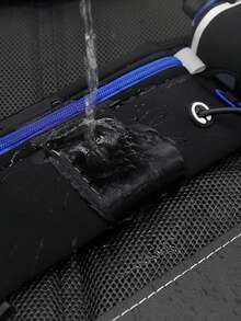 1入女士/男士運動可調節跑步腰包，防水舒適健身腰袋，具有安全反光帶，可存放卡片、手機和水瓶的運動袋 - 彩色 - 查看 5