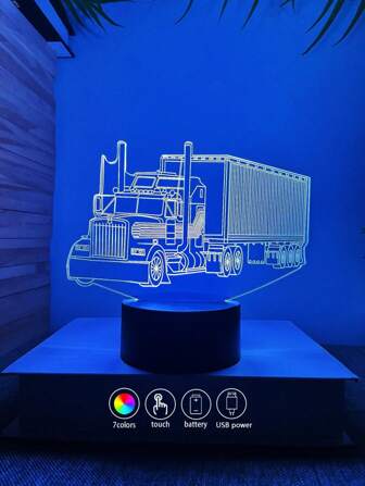 1入組足球系列創意3D夜燈，房間氛圍多色燈，足球迷禮物