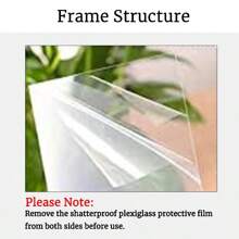 1pc CD Display Frame, CD Display Case , Disc Photocard Stand, Collection Display Frame, CD Collection Box, DVD Storage Box, CD Holder, Hanging Wall-Mounted Display, Stable Display For Home Room Living Room Desk Office Shop Wall Background Decor - Black - View 6