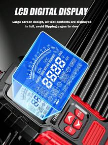 12V 24V Di Động Chuyên Nghiệp Kiểm Tra Pin Ô Tô Cca Kỹ Thuật Số Pin Máy Phân Tích Đo Công Cụ Chẩn Đoán Cho Pin Chì-axit - Màu vàng - Xem 6
