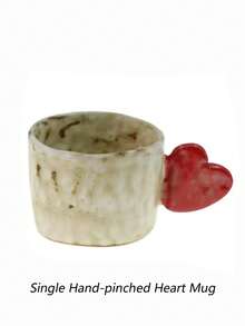 1 套北欧风格心形陶瓷杯碟，极具吸引力的创意美式拿铁咖啡杯碟，家用饮水杯，早餐和牛奶，高品质茶杯，节日礼物，生日祝福 - 彩色 - 查看 4