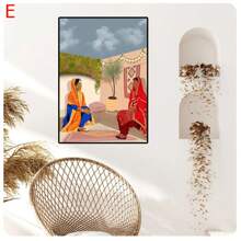 1PC Women Culture  Wall Art Canvas Painting Nordic Posters And Prints Wall Pictures For Living Room Decor  Frameless - Baby Pink - View 14